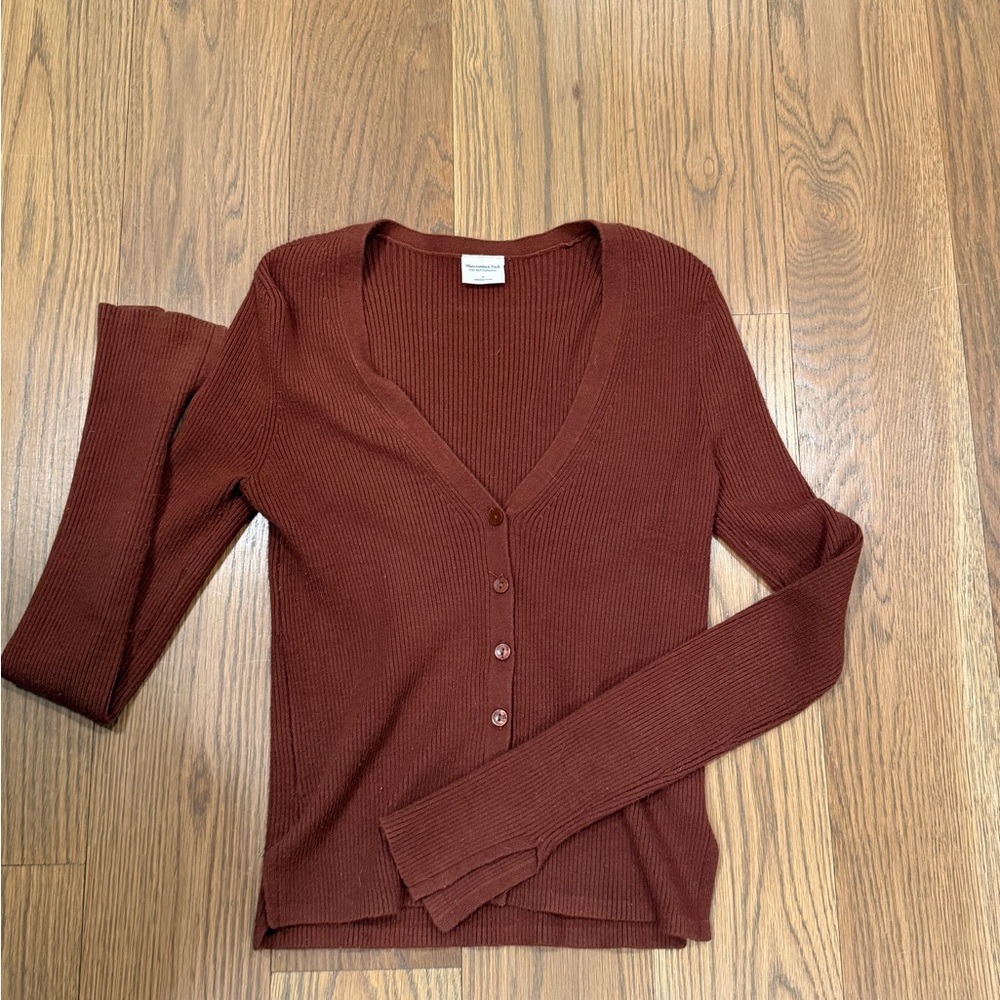 Abercrombie Ribbed Button-Up Cardigan